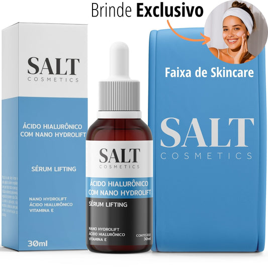 Sérum Ácido Hialurônico com Nano Hydrolift + Vitamina E - Salt Cosmetics