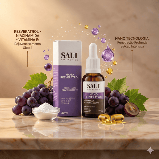 Sérum Nano Resveratrol + Niacinamida + Nano Hydrolift + Vitamina E - Salt Cosmetics