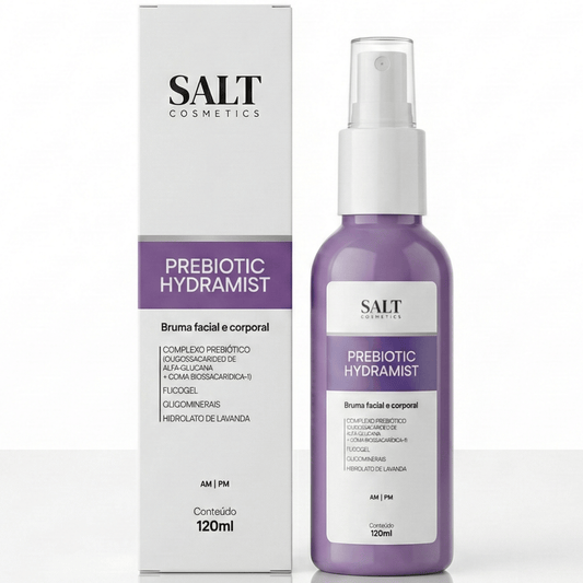 Bruma Prebiótica Facial e Corporal 120ml – Prebiotic Hydramist – Hidratação e Equilíbrio - Salt Cosmetics