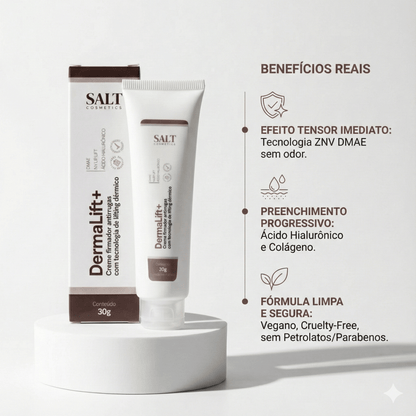 Creme Firmador Antirrugas 30g DermaLift+ – DMAE, UpLift e Ácido Hialurônico para Firmeza – Salt Cosmetics - Salt Cosmetics