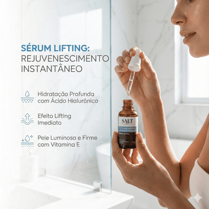 Sérum Ácido Hialurônico com Nano Hydrolift + Vitamina E - Salt Cosmetics