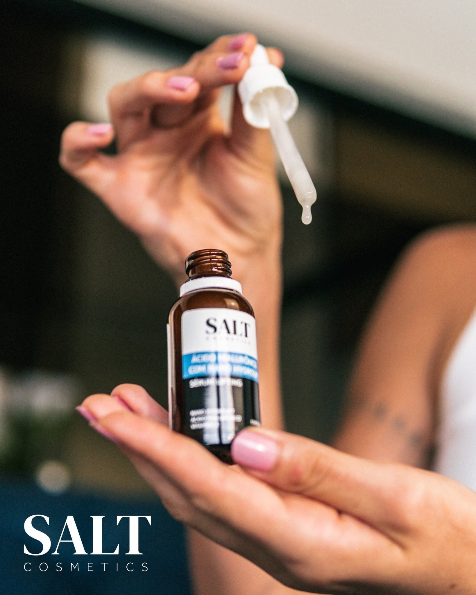 Sérum Ácido Hialurônico com Nano Hydrolift + Vitamina E - Salt Cosmetics