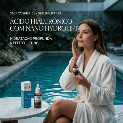 Sérum Ácido Hialurônico com Nano Hydrolift + Vitamina E - Salt Cosmetics