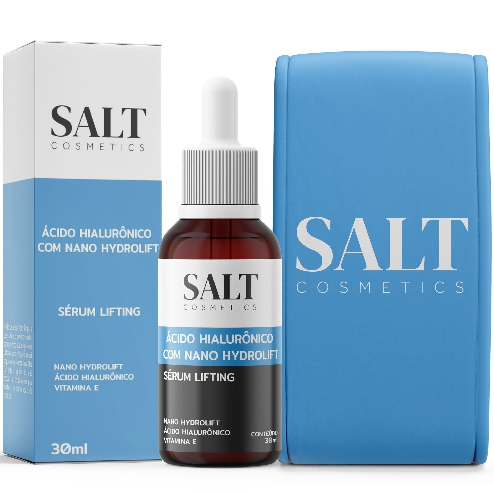 Sérum Ácido Hialurônico com Nano Hydrolift + Vitamina E - Salt Cosmetics