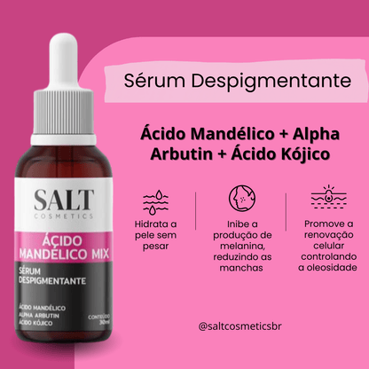 Sérum Ácido Mandélico Mix + Alpha - Arbutin + Ácido Kójico - Salt Cosmetics