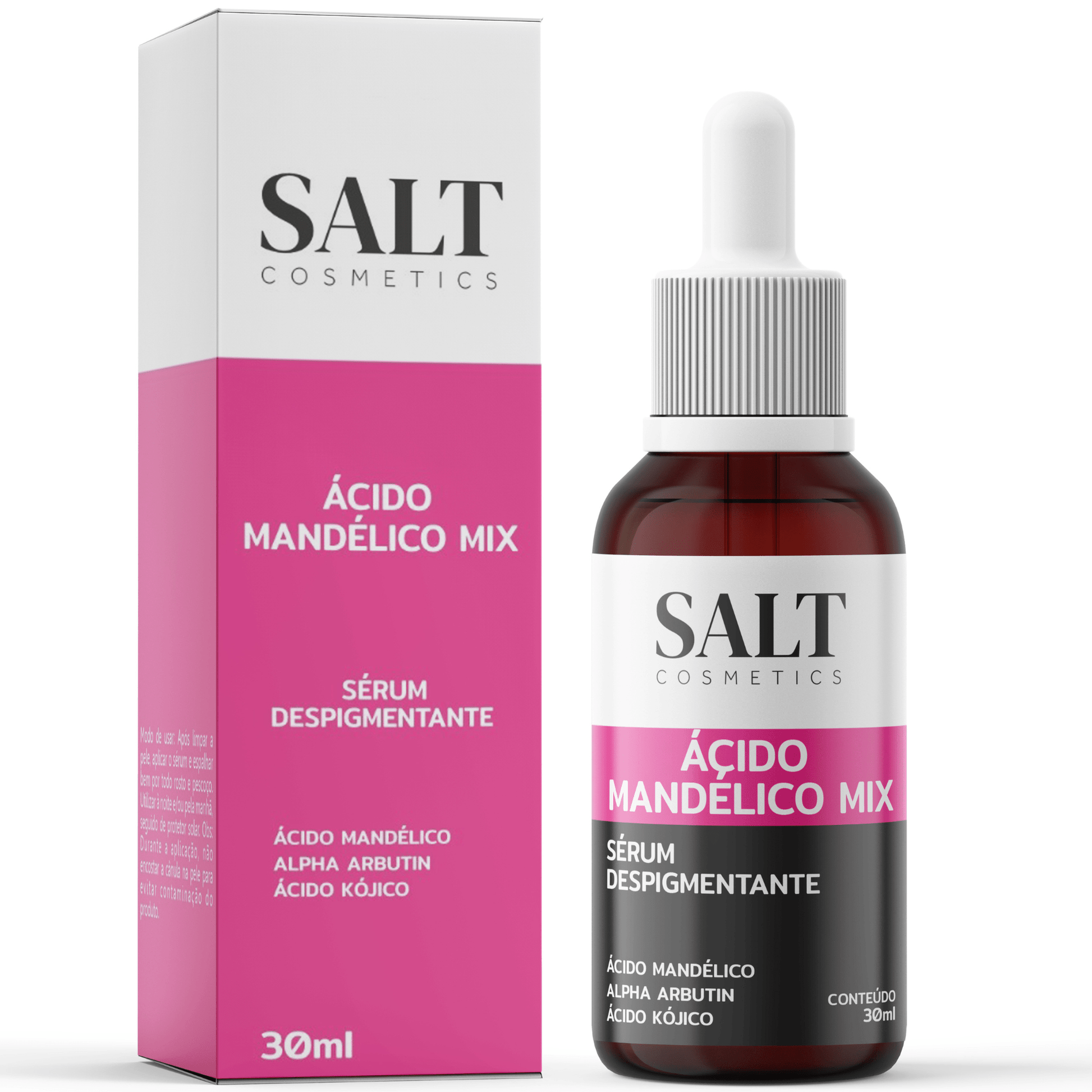 Sérum Ácido Mandélico Mix + Alpha - Arbutin + Ácido Kójico - Salt Cosmetics