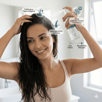 Sérum Antiqueda e Crescimento Capilar 60ml Derma Scalp Hair Booster – Espessamento e Densidade dos Fios – Salt Cosmetics - Salt Cosmetics