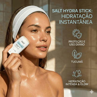 Sérum Hidratante em Bastão 13g – Hydra Stick – Hyaluronic Tucumã + Manteiga de Karité – Salt Cosmetics - Salt Cosmetics