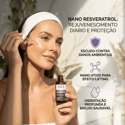 Sérum Nano Resveratrol + Niacinamida + Nano Hydrolift + Vitamina E - Salt Cosmetics