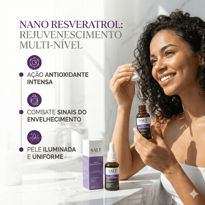 Sérum Nano Resveratrol + Niacinamida + Nano Hydrolift + Vitamina E - Salt Cosmetics