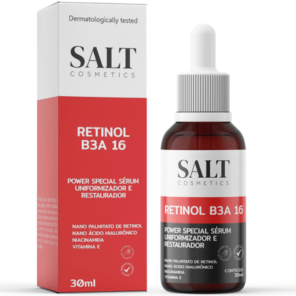 Sérum Nano Retinol B3A 16 com Niacinamida + Ácido Hialurônico - Salt Cosmetics