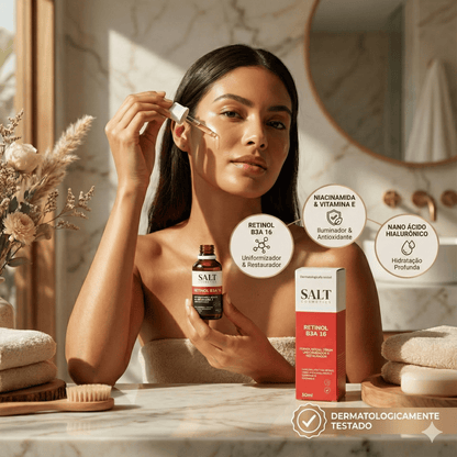 Sérum Nano Retinol B3A 16 com Niacinamida + Ácido Hialurônico - Salt Cosmetics