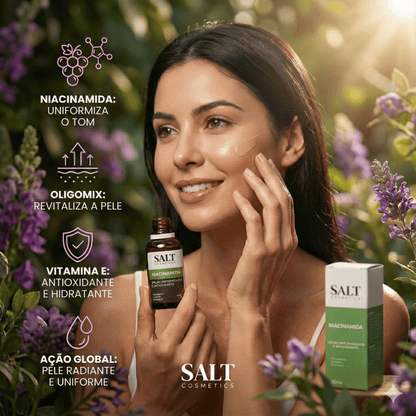 Sérum Niacinamida com Oligomix + Vitamina E — Uniformizador - Salt Cosmetics
