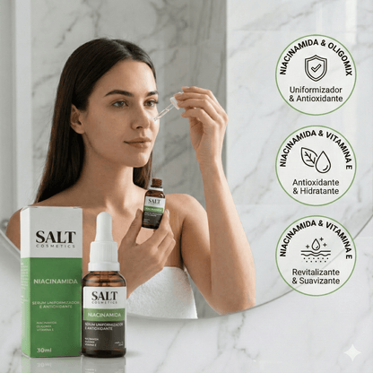 Sérum Niacinamida com Oligomix + Vitamina E — Uniformizador - Salt Cosmetics
