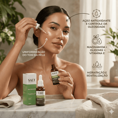 Sérum Niacinamida com Oligomix + Vitamina E — Uniformizador - Salt Cosmetics