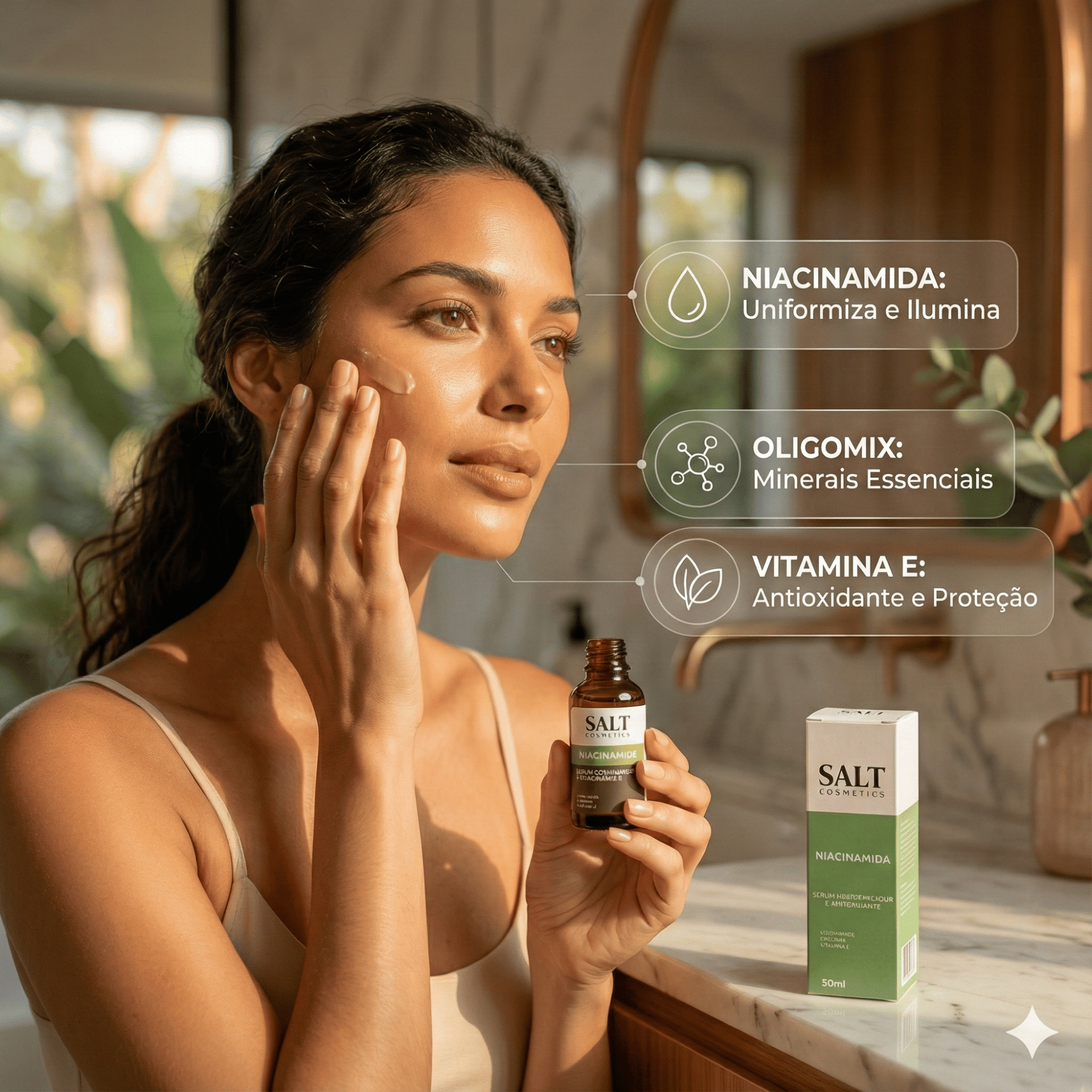 Sérum Niacinamida com Oligomix + Vitamina E — Uniformizador - Salt Cosmetics