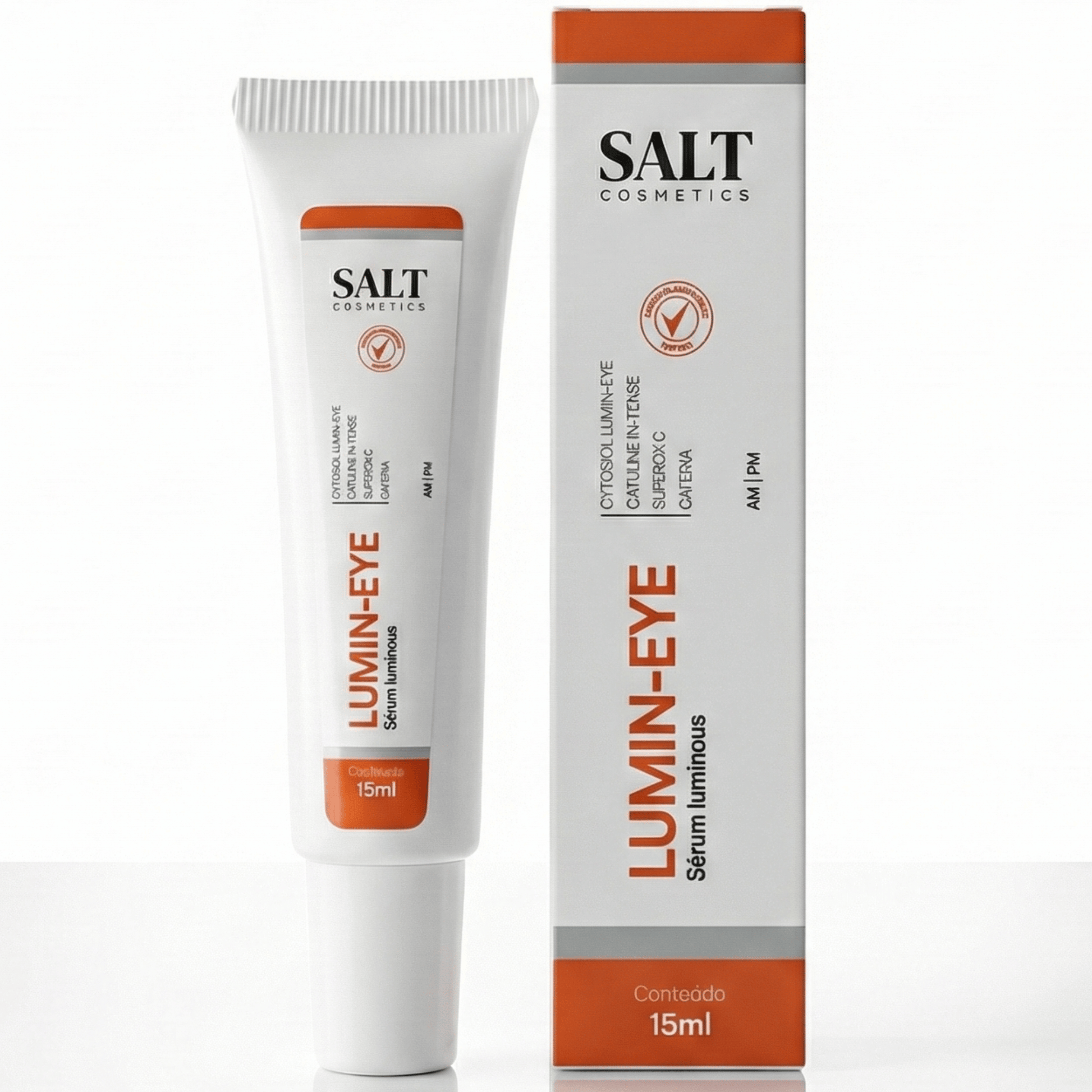 Sérum para Área dos Olhos Roll - On 15g – Lumin - Eye – Luminosidade, Hidratação e Redução de Olheiras – Salt Cosmetics - Salt Cosmetics