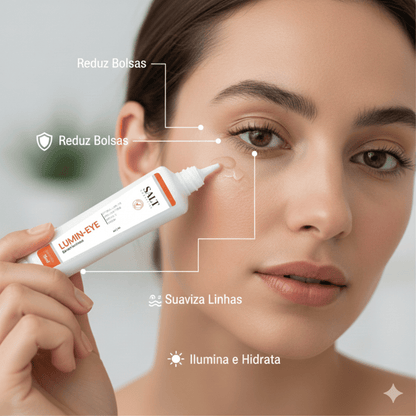 Sérum para Área dos Olhos Roll - On 15g – Lumin - Eye – Luminosidade, Hidratação e Redução de Olheiras – Salt Cosmetics - Salt Cosmetics