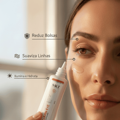 Sérum para Área dos Olhos Roll - On 15g – Lumin - Eye – Luminosidade, Hidratação e Redução de Olheiras – Salt Cosmetics - Salt Cosmetics
