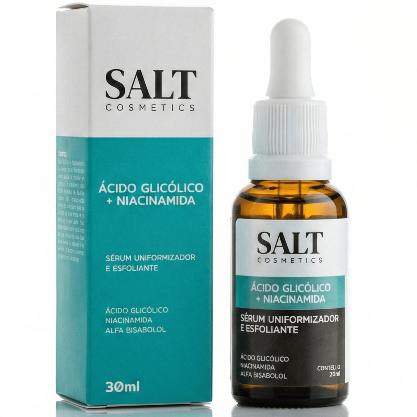 Sérum Uniformizador — Ácido Glicólico + Niacinamida + Alfa Bisabolol - Salt Cosmetics
