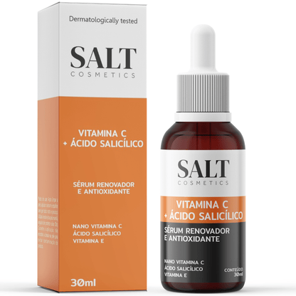Sérum Vitamina C + Ácido Salicílico + Vitamina E — Renovador - Salt Cosmetics