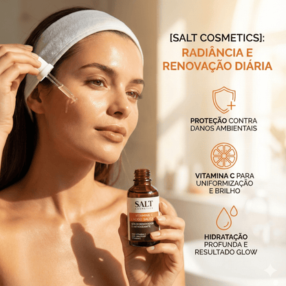 Sérum Vitamina C + Ácido Salicílico + Vitamina E — Renovador - Salt Cosmetics
