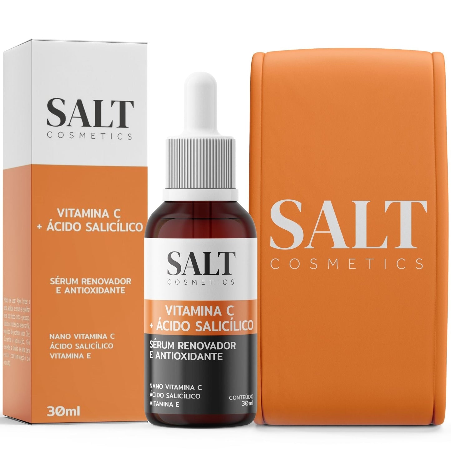 Sérum Vitamina C + Ácido Salicílico + Vitamina E — Renovador - Salt Cosmetics